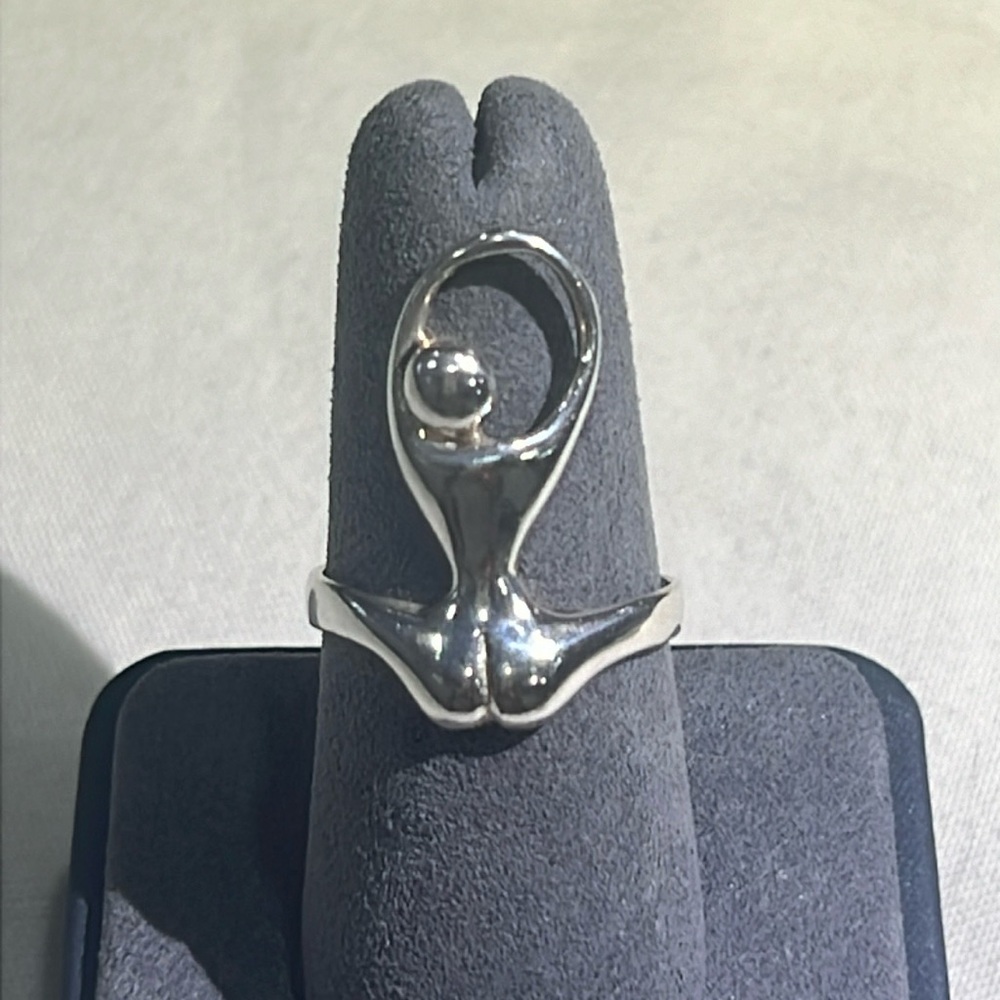 Women’s Goddess Yoga Inspired Sterling Silver Ring - Picture 1 of 4